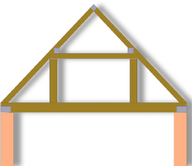 Queen post truss