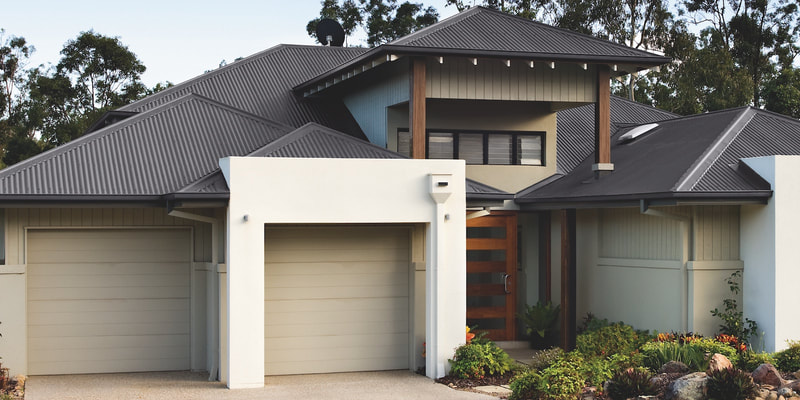 Corrugated roof house