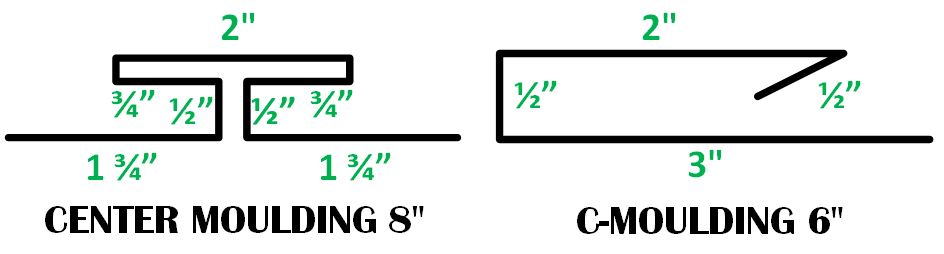 Ceiling panel technical drawing